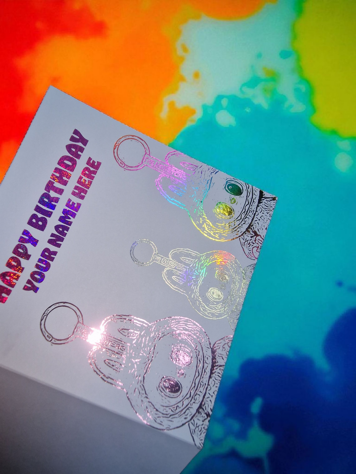 Toy Birthday card ( Personalised)