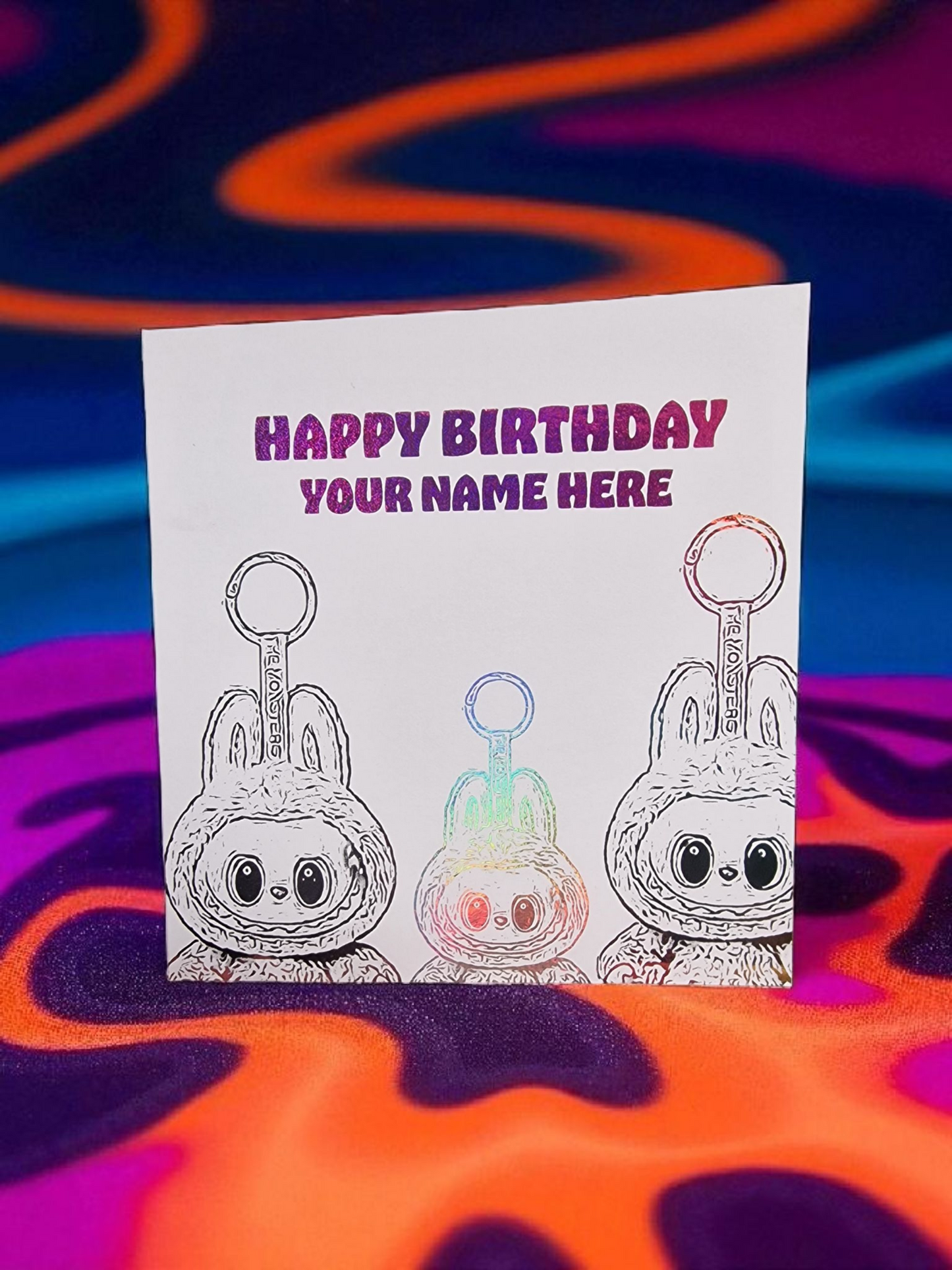 Toy Birthday card ( Personalised)