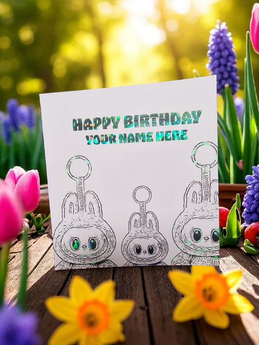 Toy Birthday card ( Personalised)