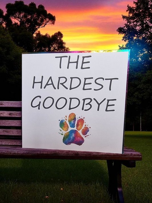 Hardest Goodbye card